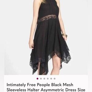 Intimately Free People Sheer Halter Assymetrical Swing Dress